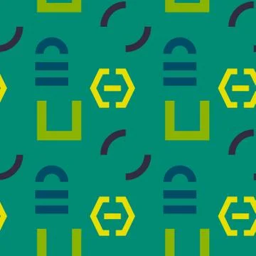 Interlock graphic seamless pattern Stock Illustration