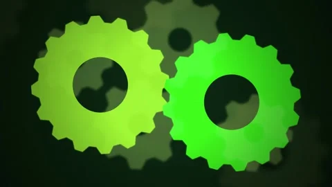 Interlocked rotating gears seamless loop motion background Stock Footage 344972268