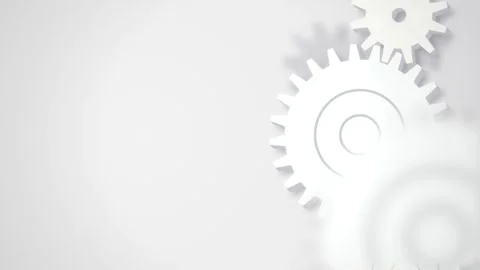 Interlocking 3D mechanical gears spinning seamless loop motion Stock Footage 345601038