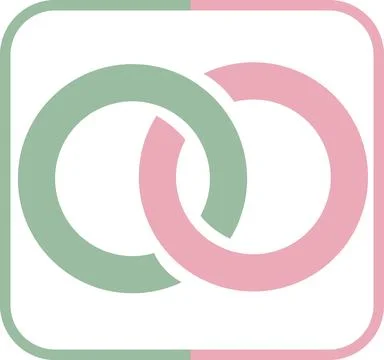 Interlocking Circles Infinite Bond Graphic Stock Illustration