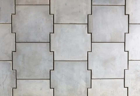 Interlocking concrete wall Stock Photos
