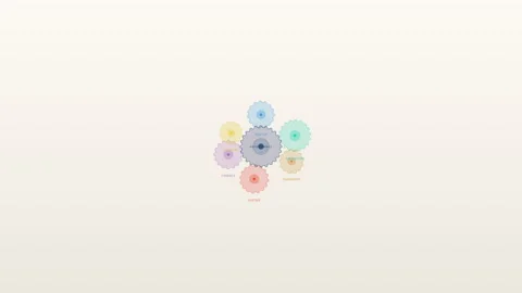 Interlocking Gears Loop 4K 動画素材 335457039