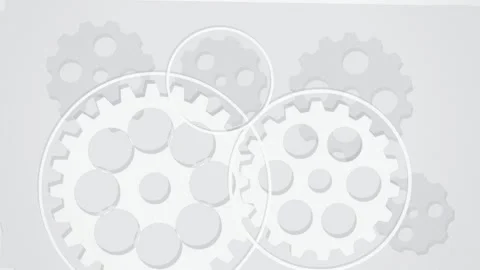 Interlocking gears rotating seamless loop motion background Stock Footage 344971842