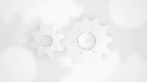 Interlocking gears rotating seamless loop motion background Stock Footage 344971910
