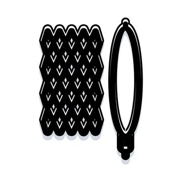 Interlocking geometric pattern pieces for design elements Stock Illustration