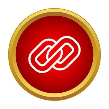 Interlocking link icon symbolizing connection and unity Stockillustratie
