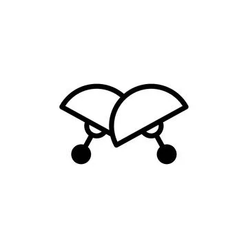 Interlocking Minimalist Shape Design with Simple Geometric Forms on Plain B.. Stock Illustration