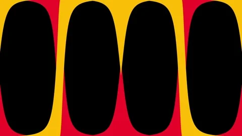 Interlocking Rings Gold Red Animation Stock Footage 337390804