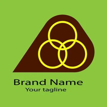 Interlocking Rings logo Stock Illustration