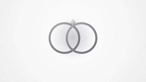 Interlocking Rings Wedding Background – Pearl Silver Stock Footage 342617660