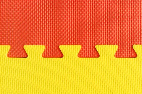 Interlocking rubber foam flooring for babies and children 스톡 사진