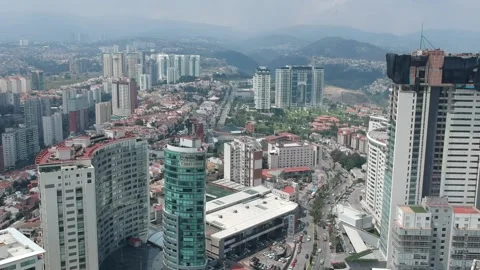 Interlomas modern residential area in Mexico city Stock Footage