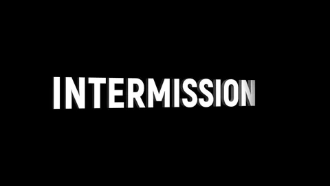 Intermission 3d rotating text word social media animation video on background 스톡 동영상 313821162
