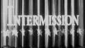 INTERMISSION 8mm Vintage Old Film Title Graphic Break Stage Curtain Leader 7022 HD Footage