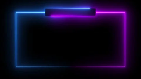 Intermission stream overlay animation with neon sign design, looping faceca.. Stock Footage 322967691