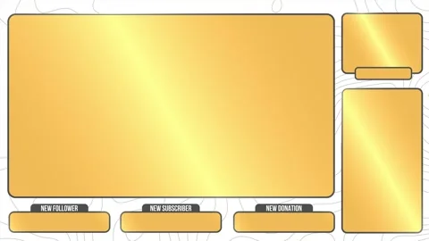 Intermission Stream Overlay Loop Minimalist, Animated Facecam, Live Chat Stock Footage 310949121