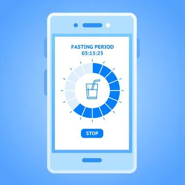 Intermittent Fasting Concept Stock Illustration