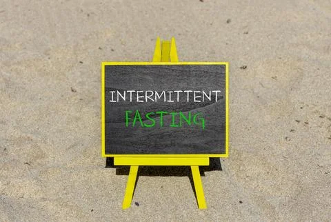 Intermittent fasting symbol. Concept words Intermittent fasting on beautifu.. Stock Photos
