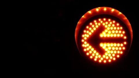 Intermittent semaphore of caution. Stock Footage 70312645