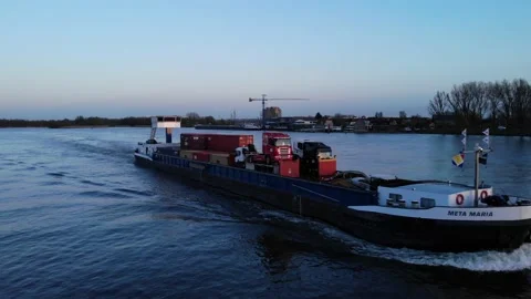 Intermodal Containers And Trucks Loaded ... | Stock Video | Pond5
