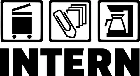 Intern Trainee Tripple Stock Illustration