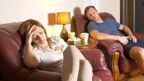 Internal and communication problem in the family. Stock Footage 88083227