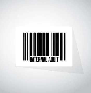 Internal Audit barcode sign concept Stock-Illustration