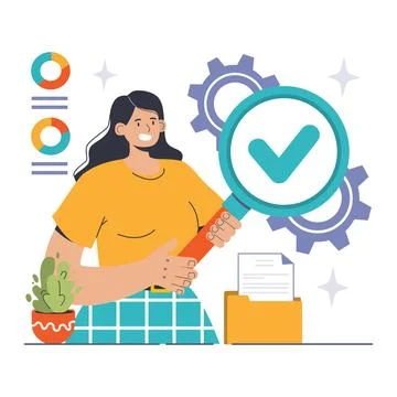 Internal Audit concept. Flat vector illustration Stock Illustration