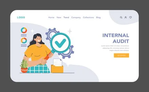 Internal Audit concept. Flat vector illustration Stock Illustration