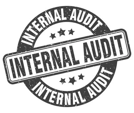 Internal audit stamp. internal audit label. round grunge sign Stock Illustration