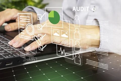 Internal auditing focuses on the data and quality of individual employees a.. 스톡 사진