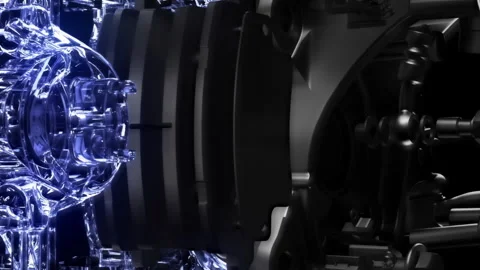 Internal brake structure with highlighted components. Stock Footage 327919650