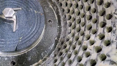 Internal Chamber of Soybean Burr Mill Video stock 330598220