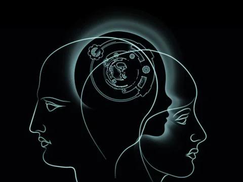 Internal Clockwork Abstraction Ilustração Stock