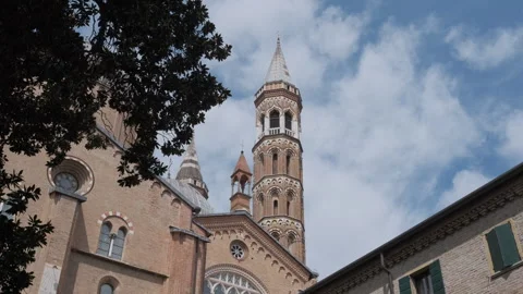 Internal cloister of the Basilica of Saint Anthony of Padua Stock Footage 344576917