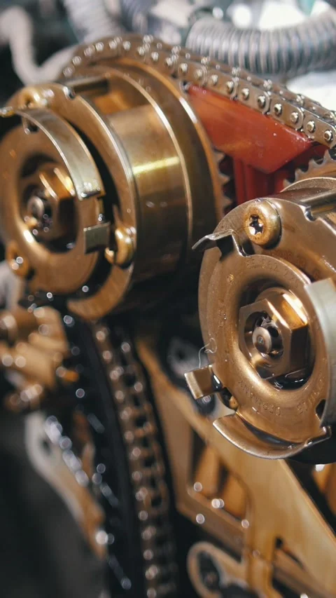 The internal combustion engine, disassembled, repair at car service. Stock Footage 336305960