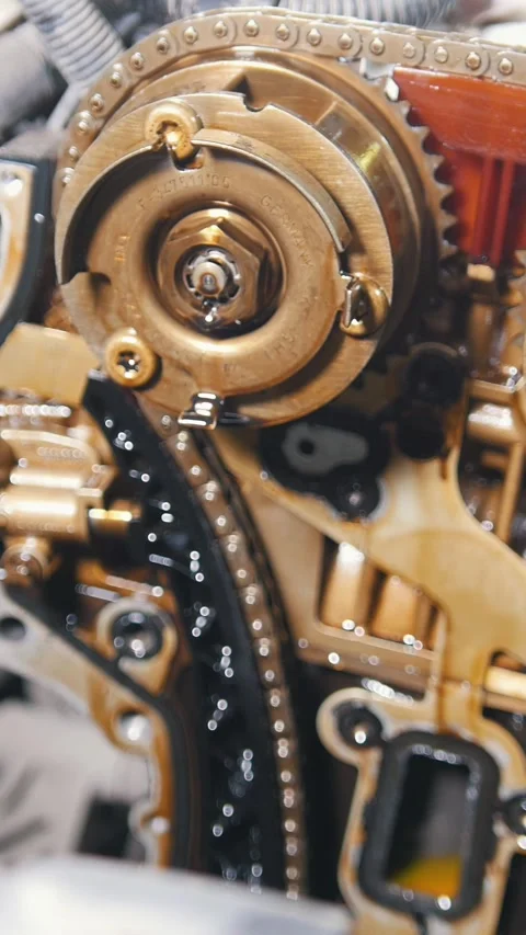 The internal combustion engine, disassembled, repair at car service. Stock Footage 336306002