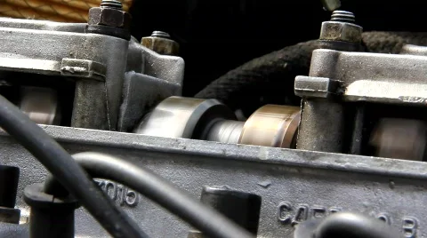 Internal combustion engine. Driving shaft Stock Footage 748953