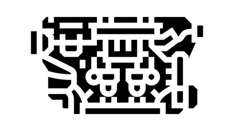 Internal combustion engine industry glyph icon animation 스톡 동영상 326145410