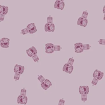 Internal combustion engine industry glyph vector seamless pattern 스톡 일러스트