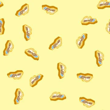 Internal combustion engine industry isometric icon seamless pattern Illustrazione stock