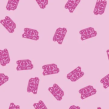 Internal combustion engine industry line seamless pattern 스톡 일러스트