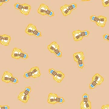 Internal combustion engine industry vector seamless pattern 스톡 일러스트