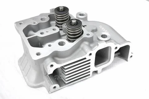 The internal combustion engine on an isolated background Stock Photos