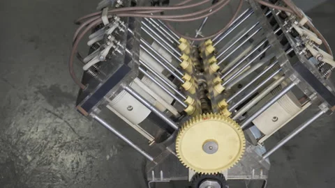 Internal Combustion Engine. Visual Model Stock Footage 296579336