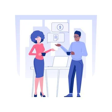 Internal communication isolated concept vector illustration. Stock Illustration