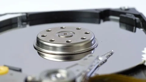 Internal Components of a Hard Disk Drive Stock Footage 309221552