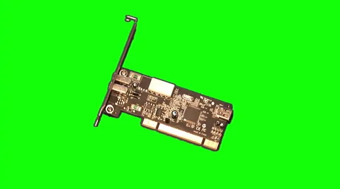Internal computer controller 01 (PCI) Stock Footage 44445446