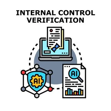 Internal control verification using artificial intelligence auditing Stock Illustration