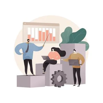 Internal education abstract concept vector illustration. Illustrazione stock
